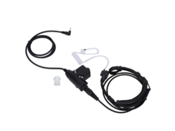 Microfone Mali U94 PTT com microfone de garganta, para rádios de 2 vias, 2.5mm