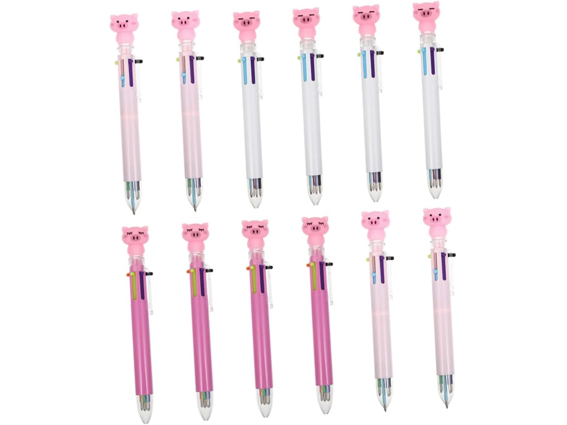 Villcase Conjunto De 12 Canetas Esferográficas Criativas Kawaii, Seis