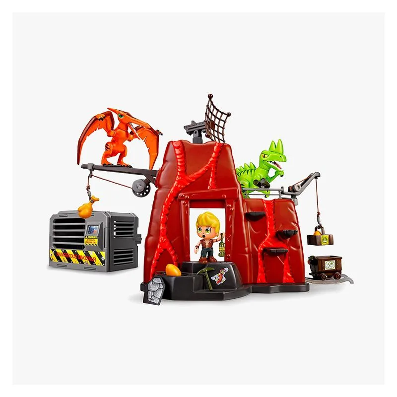 Conjunto de brinquedos Action Heroes Dino Camp Atax ACN02010 Famosap25