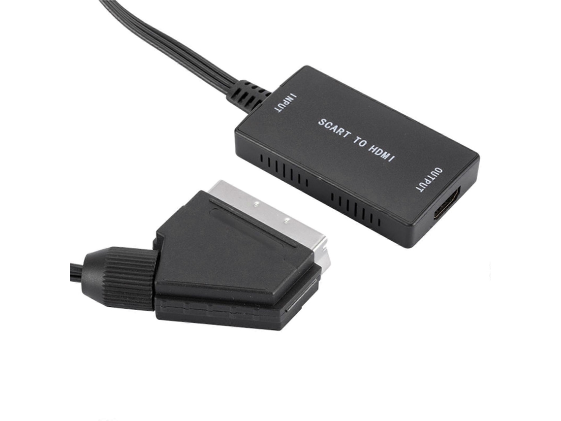 Conversor De Scart Para Vídeo Com Saída De Áudio 1080p/720p Para Consoles, Dvds E Tvs. Aquaforge