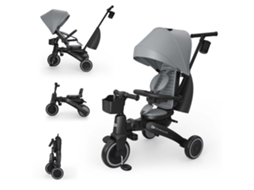 Triciclo 6 Em 1 Kinderkraft Jazz 3 Cinzento
