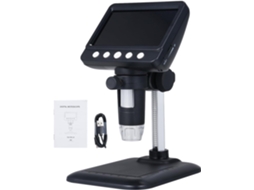 Microscópio Digital Ips De 4,3 Polegadas, Ampliação De 1000x Com 8 Luzes
