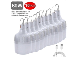 Nova Lanterna Led Recarregável Usb Portátil De Alta Qualidade Para Acampamento, Emergência Olysi Shop