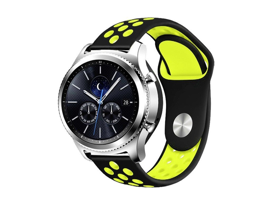 Bracelete Sportystyle PHONECARE para Garmin Forerunner 70 Preto e Verde