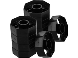 Conjunto de 10 rolos de reposição para o dispensador Fita Adesiva de núcleo pequeno, com base de plástico Stavel para mesa.