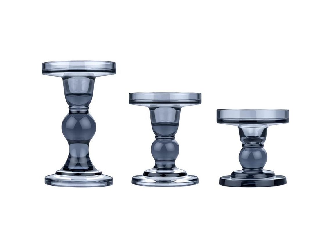 Portavasos De Vela De Vidrio 3 Paquetes, Portavelas Transparente, Candelabro De Cristal Con Base Redonda, Estilo Americano