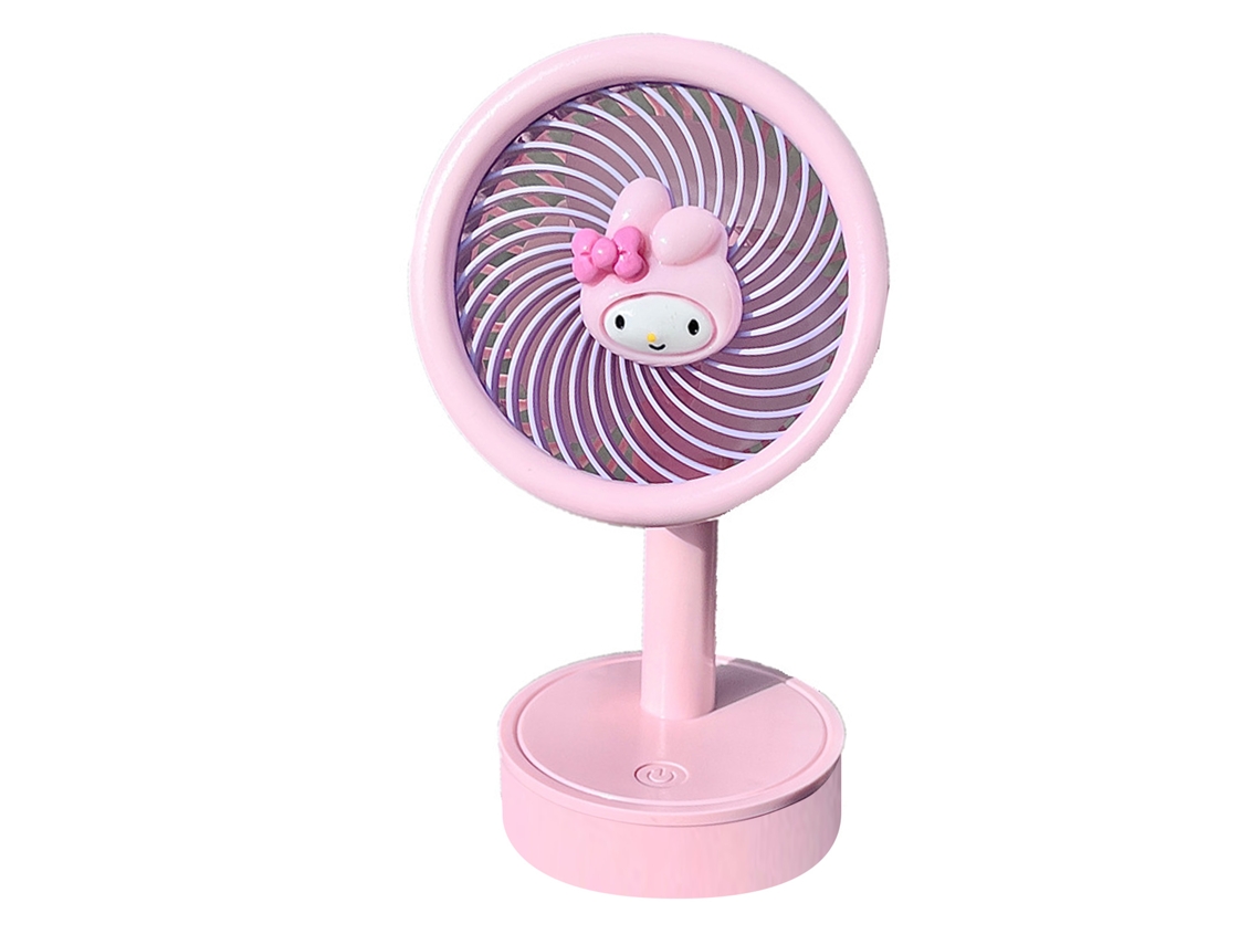 Um Pequeno Ventilador De Mesa Carregado Por Usb, Com 3 Configurações De Velocidade E Uma Aparência Fofa.