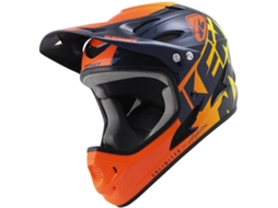 Capacete de bicicleta de montanha KENNY Down Hill 2022 Graphic (Tam: XL - Laranja)