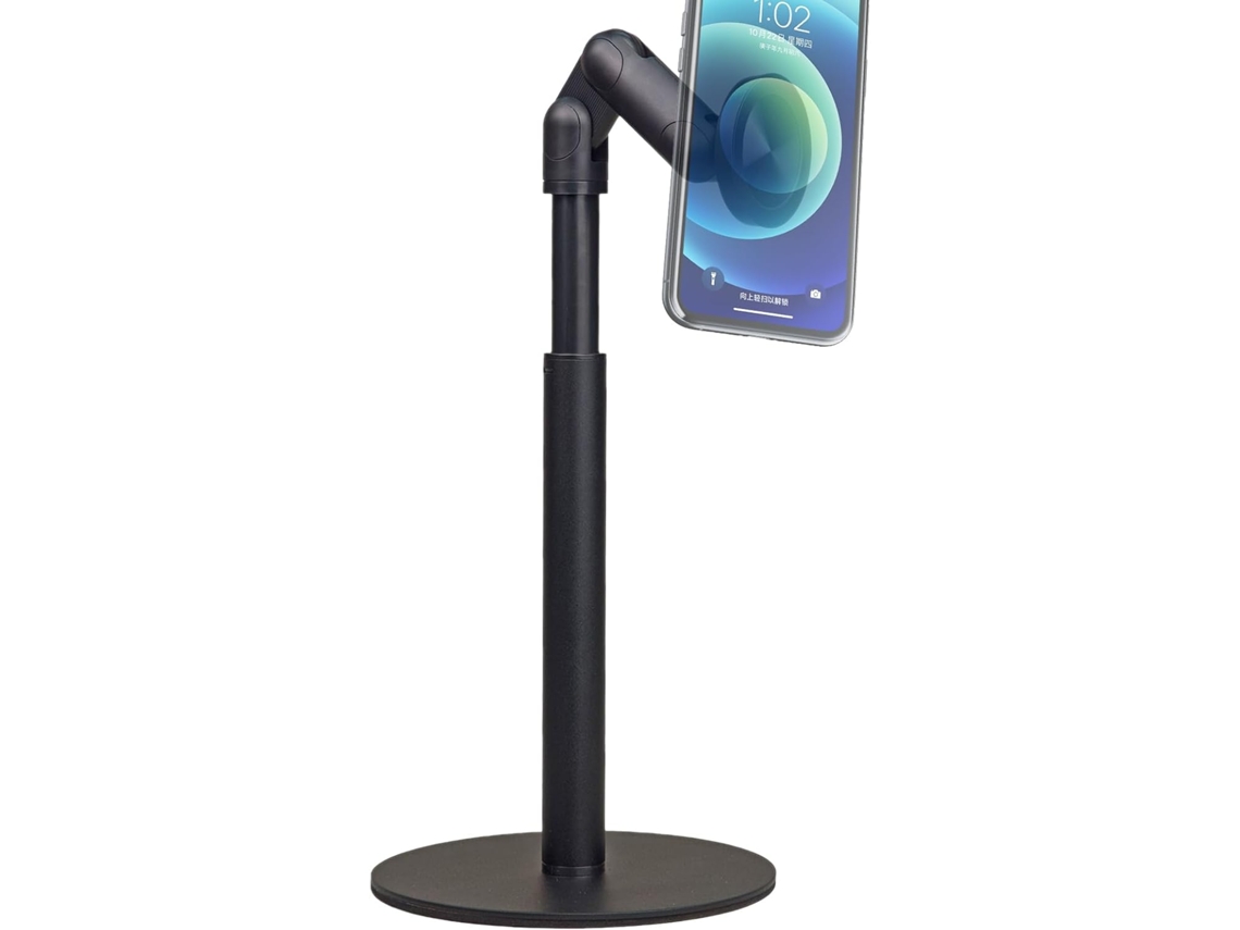 Suporte De Mesa Para Celular Com Rotação Magnética 360 Graus E Altura Ajustável