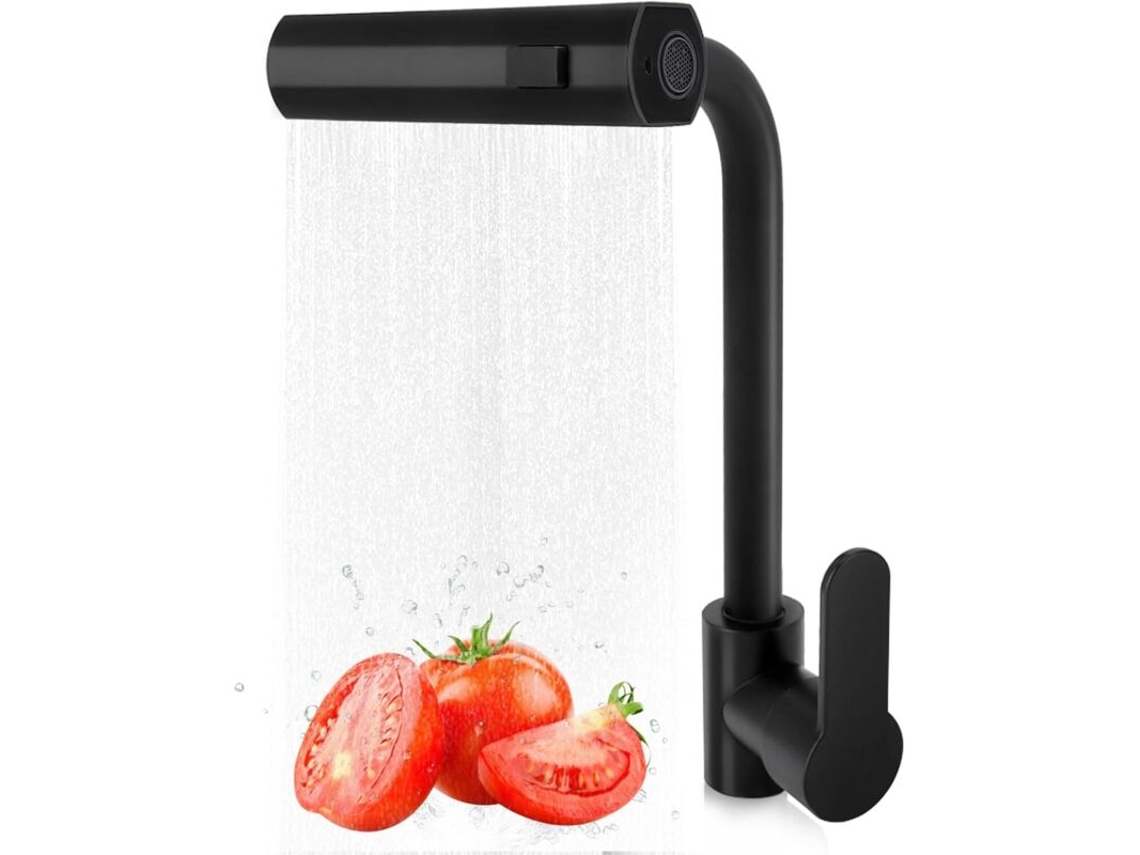 Válvula Para Torneira, Misturador De Cozinha Com Alavanca Única, Misturador De Pia Giratório 360 Graus, Cobre Com 3 Modos De Água