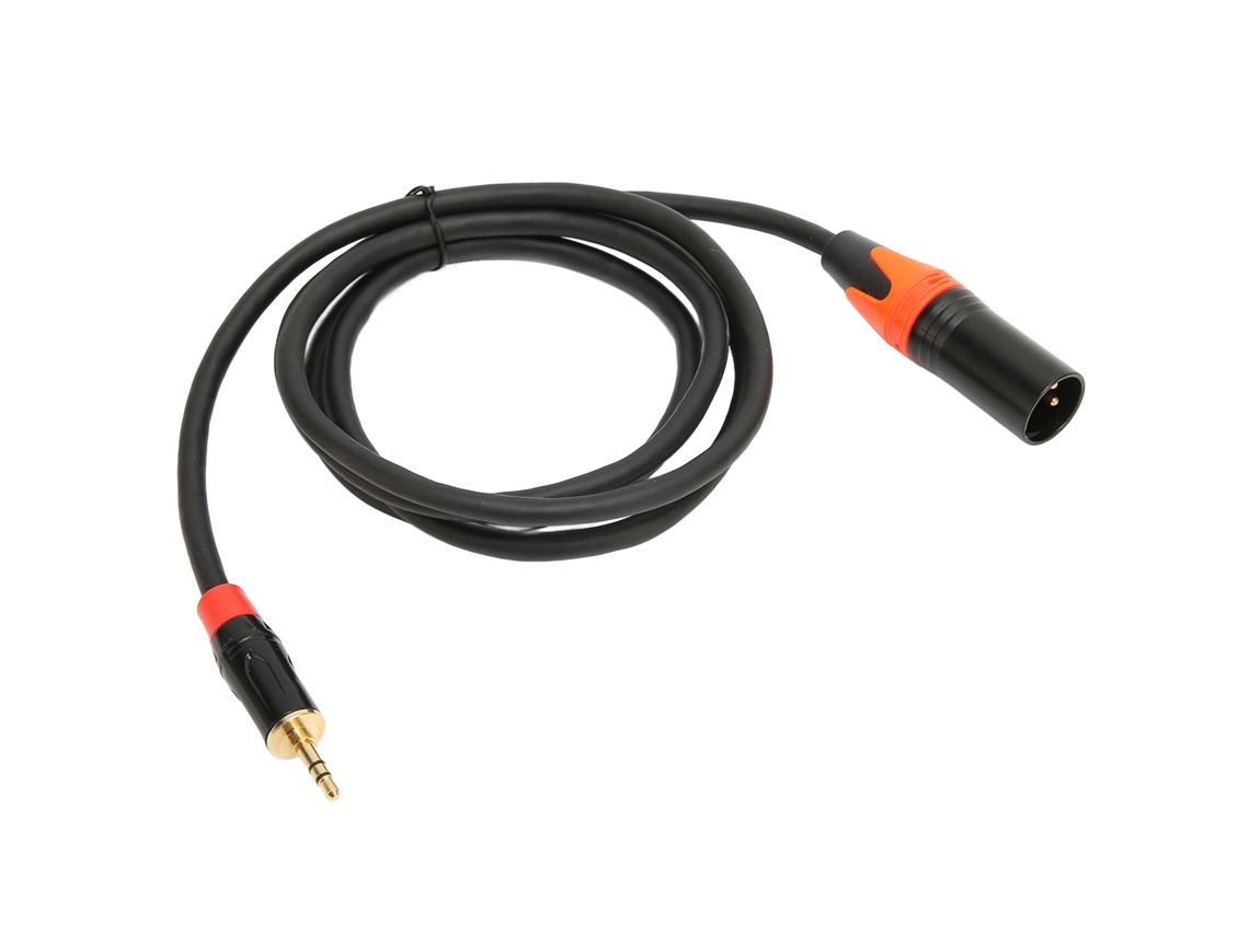 Cable adaptador auxiliar de 3,5 mm a XLR macho de 1,5 m para móvil, portátil, mesa de mezclas y altavoz | S/MARCA