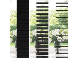 Vidaxl Cortina Veneziana Preto 115 X 130 Cm 35 Mm