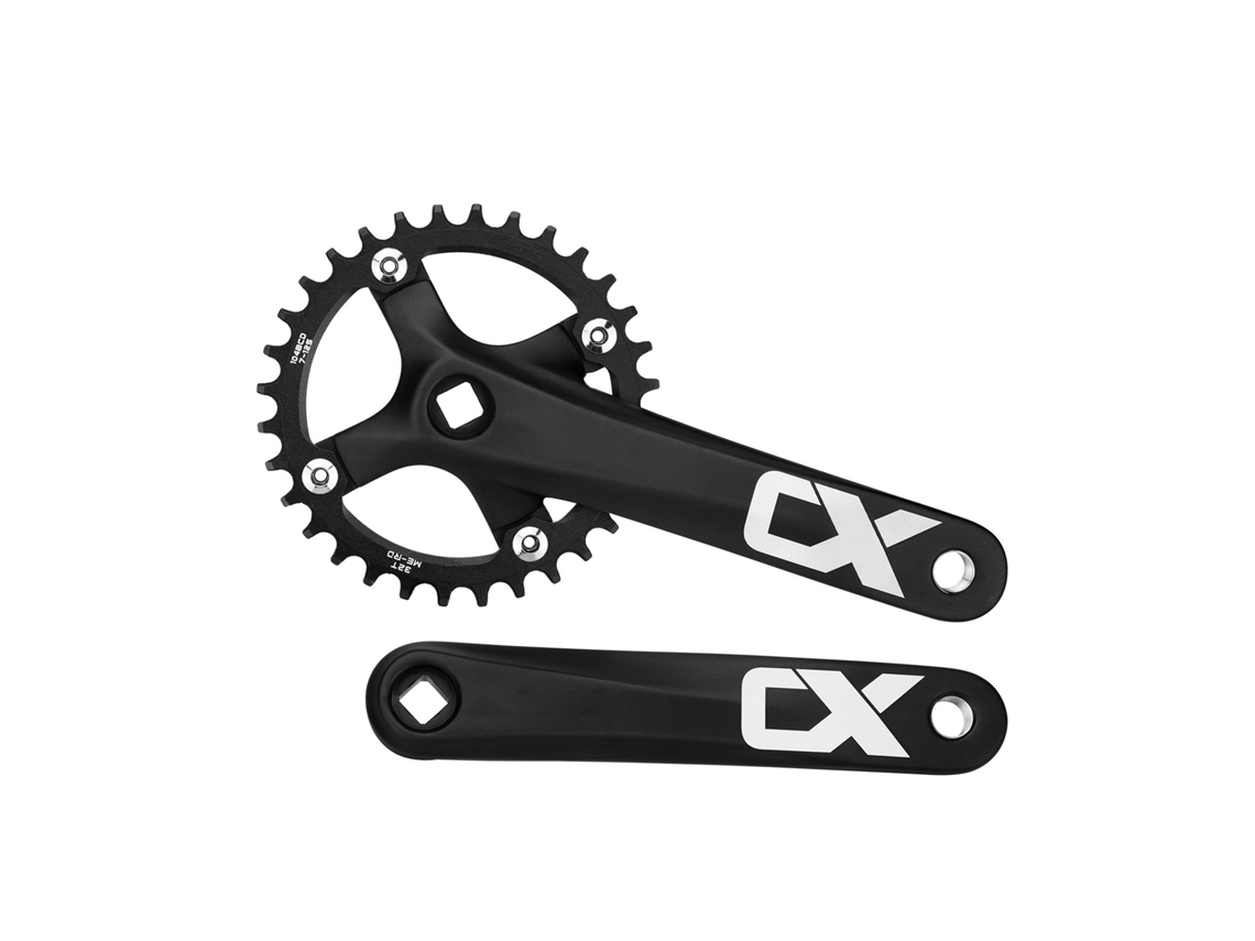 Conjunto De Mancais Direito Esquerdo Com Catraca Simples Para Bicicleta De Montanha E Estrada Em Liga De Alumínio