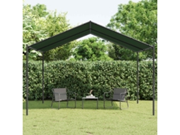 Vidaxl Gazebo 4 X 4 X 2,6 M Cinzento-acastanhado Poliéster E Aço