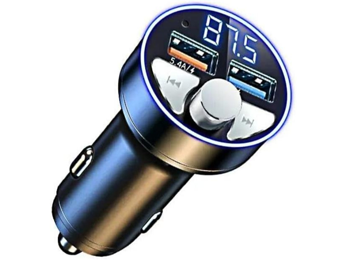 Transmissor Fm Bluetooth Yizhood X29 Dual Usb 5v/2.4a Tf Preto