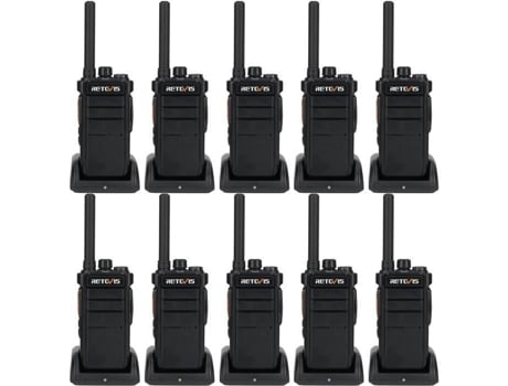 Rb626 Talkie Walkie De Longo Alcance, Talkie Walkie Profissional, 2000mah, Rádio Bidirecional Para Serviço De Segurança Retevis