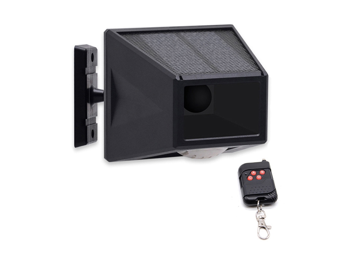 2026 luz de Alarma Solar Exterior Con Detector de Movimiento, Luz Estroboscópica Solar Con Control Remoto Y Alarma Sonora para Jardín, Granja Y Garaje