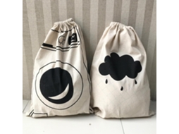 Conjunto de 2 Cestos para Roupa Suja com grande capacidade BRILVIBERA