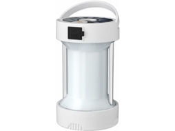 Luz Solar de Acampamento Led Recarregável Por Usb Portátil Lâmpada Magnética À Prova D'Água 4 Modos Base Magnética Poderosa para Barraca Branca