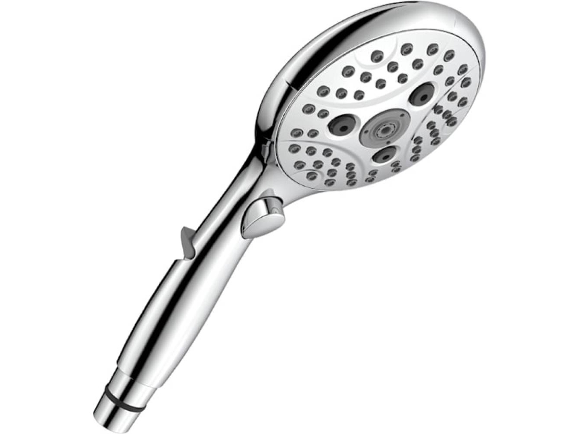Chuveiro com Botão de Corte Água, 7, 3 L/min, 6 Jatos, Botão Liga/desliga, Cromado BRILVIBERA