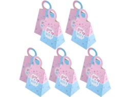 Kichouse Caixinhas De Doces Pequenas, 24-unidades, 2-cores Sortidas, Caixas De Papel Para Lembrancinhas Chá Bebê E