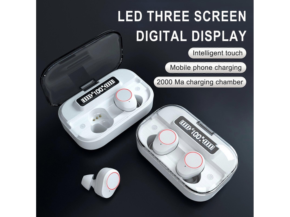 Fones De Ouvido G05 Com Controle De Contato, Display Digital, Bluetooth 5.3, Sem Fio, Intra Auriculares, Estéreo Ly Ebike