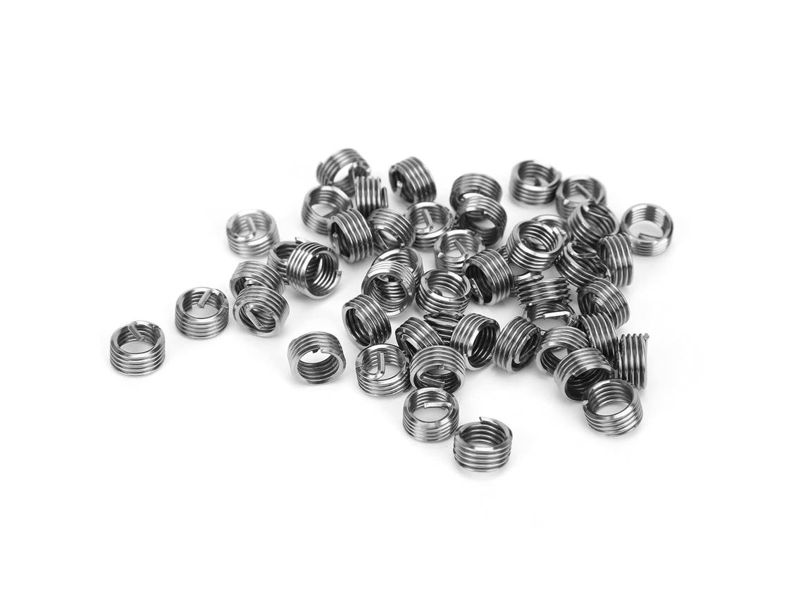 50 Peças De Insertos Para Reparo Roscas, Fio Aço Inoxidável M8 X 1,25