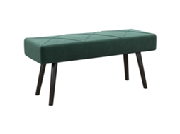Banco Banco Estofado Banco Banco, Aparência De Veludo, 100 X 36 X 45 Cm, Verde-iq