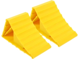 Calços De Roda Abs Reforçados, 2 Peças, Com Alça, 15,5x10x10 Cm.