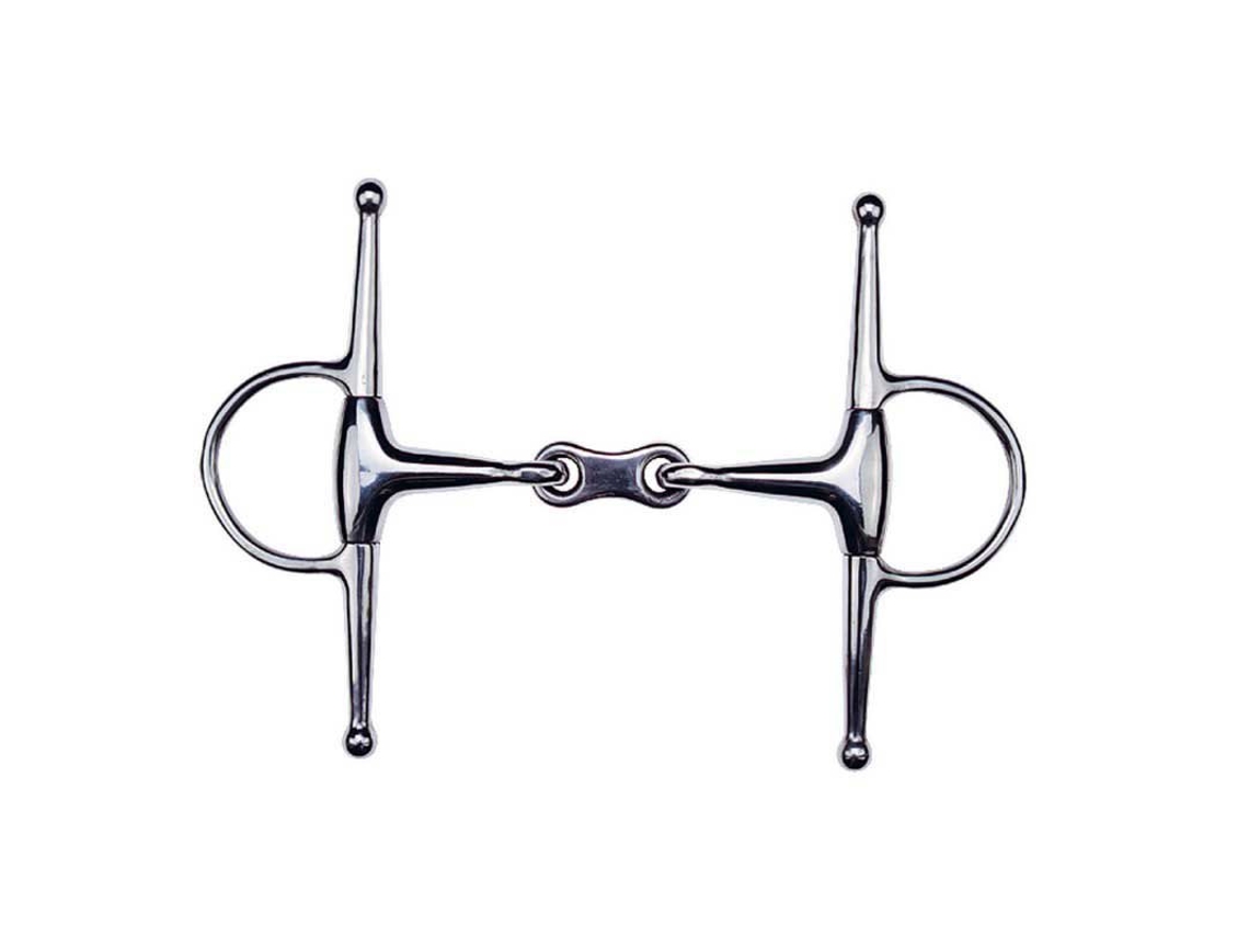Snaffle Cheio Cheio de Pausa Dupla Bristol Prateado 145 Mmfeeling