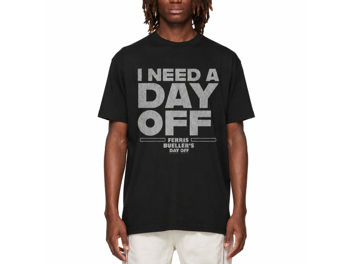 Rockinstone Ferris Bueller's Day Off Save Ferris Penant Black Adult T-shirt Size:s