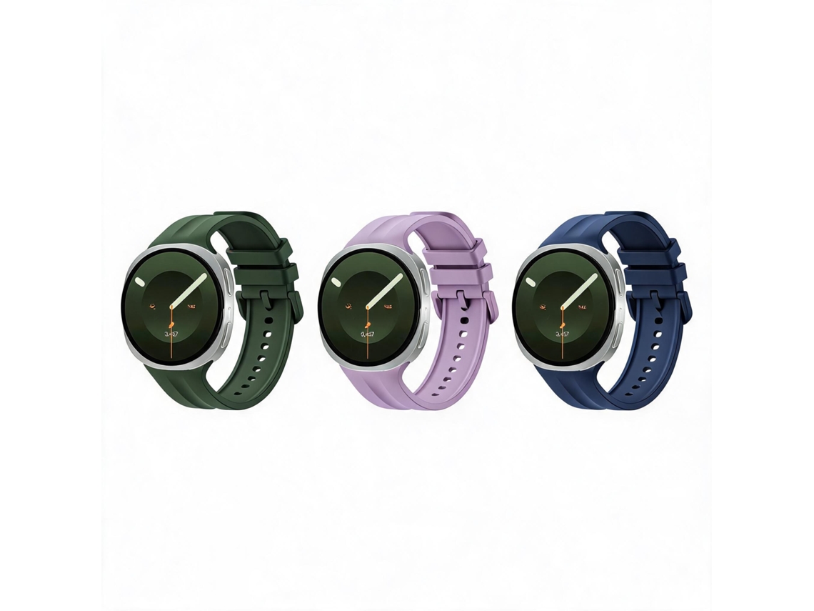 Pulseira de silicone para Samsung Galaxy Watch 9 40/44mm (3 núcleos)