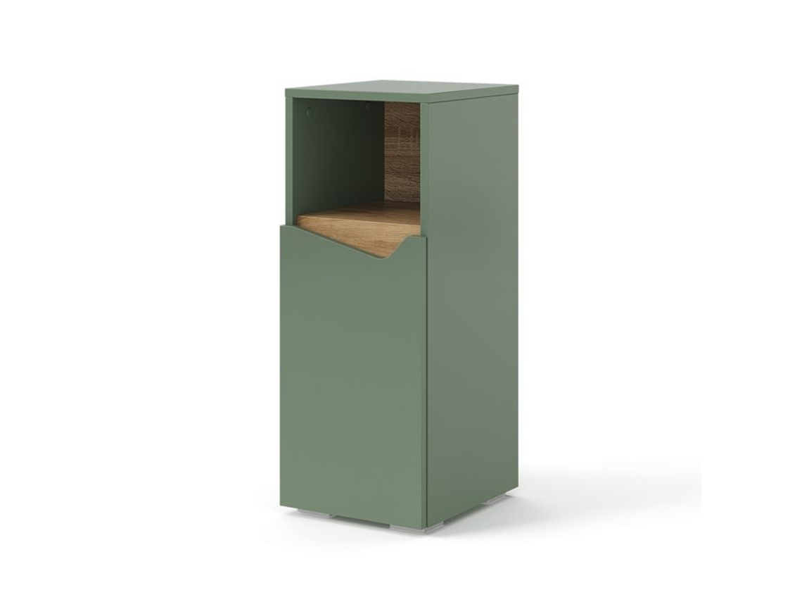 Marelle, 30x74.5cm Com Porta E Compartimento Aberto, Verde/artisan, Vicco