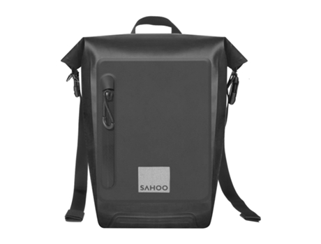 SAHOO Mochila Bicicleta Impermeável 20L Fixação Bagageiro Traseiro Preto