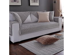 Protetor de Almofada de Sofá com Capa de Assento Antiderrapante Cinza-90X280Cm LUUCOZK