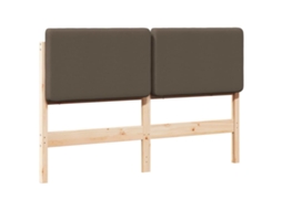 Cabeceira Estofada Marrom e Taupe 120 cm MAISON EXCLUSIVE