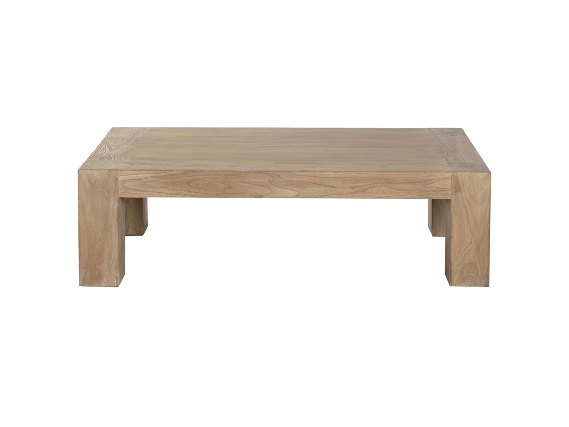 Mesa de centro em madeira maciça de olmo, 140x70x42cm ALEXANDRA HOUSE LIVING