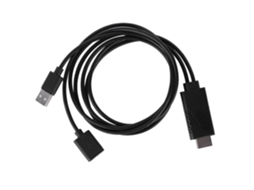 Cabo Adaptador 2 Em 1 Usb Fêmea Para Macho Hdtv 1080p Smartphone, Hd