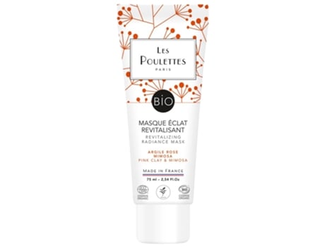 LES POULETTES PARIS Máscara Revitalizante Orgânica de Argila Rosa 75 Ml
