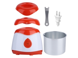 Aquecedor de cera elétrico portátil para depilação corporal, mini cera queimada laranja.