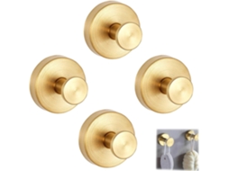Conjunto De 4 Ganchos De Aço Inoxidável Com Ventosas Extra Fortes