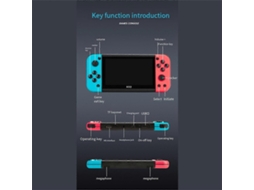 Console De Jogos Portátil X52 Hd De 5,1 Polegadas Com Jogos Clássicos Retrô Integrados E Reprodutor De Áudio E Vídeo. Hengjian