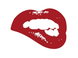 Sticker de Lábios e Dentes para Parede Decorativa, Fundo de Sala e Quarto, Adesivo Decorativo de Parede