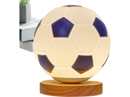 Luminária de cabeceira Criativa com tema de futebol e luz noturna.
