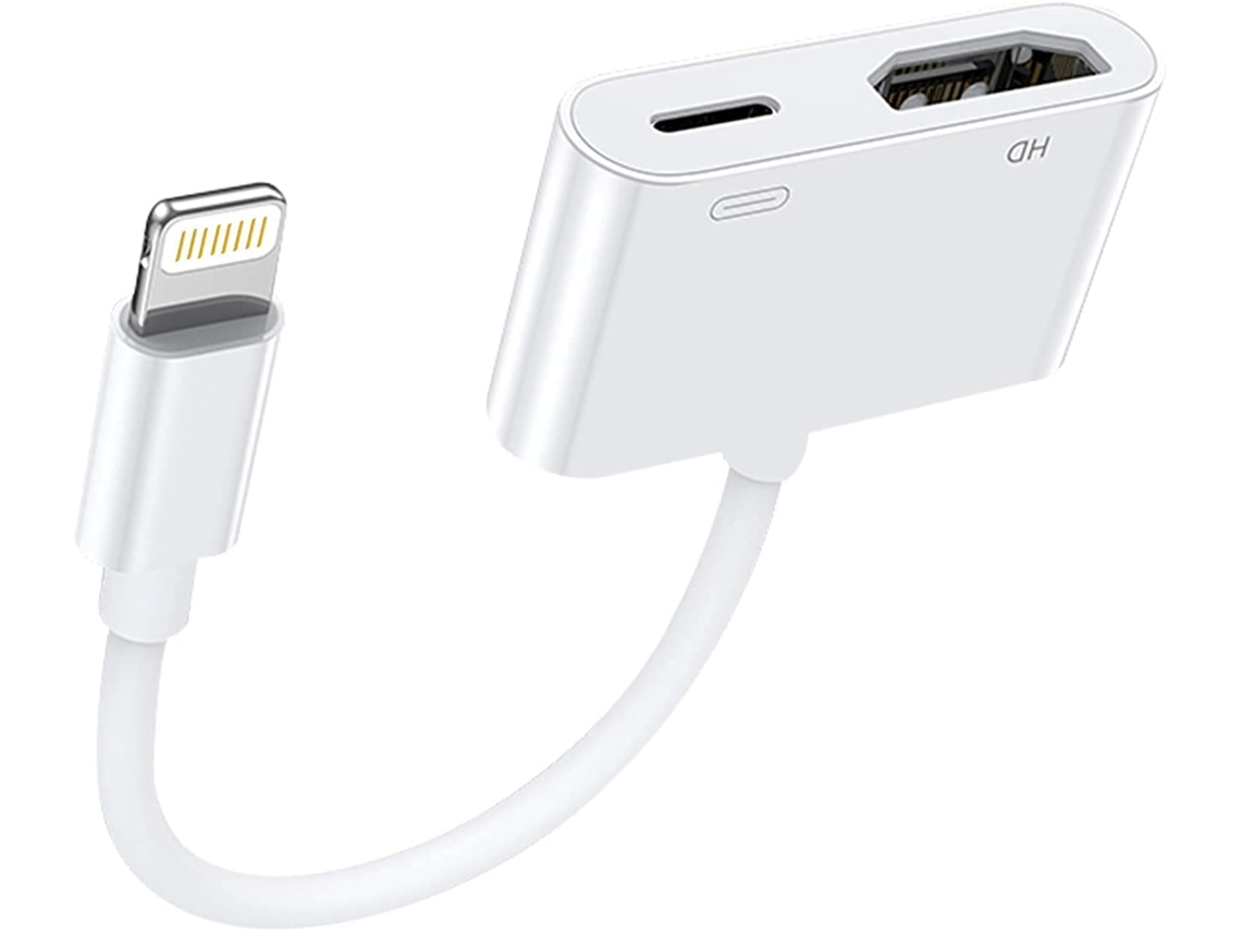 Adaptador HDMI para iPhone, Certificado MFi, Sincronização de Tela para iPhone/iPad