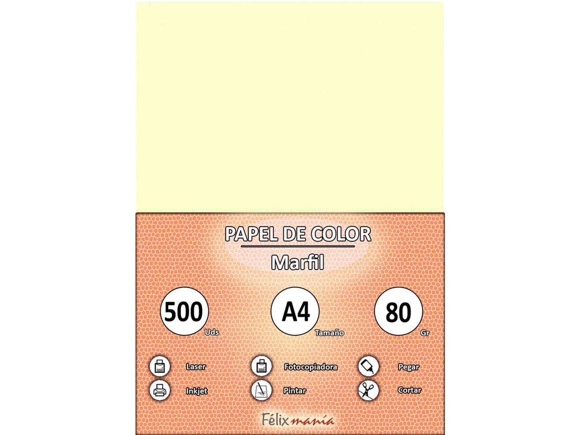 Papel 80Gr A4 Marfim 500 Folhas