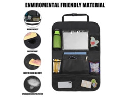 Mali 2 Pack Organizador Banco Traseiro Carro Tapete de Chute com Bolsa Tablet Limpo Fácil