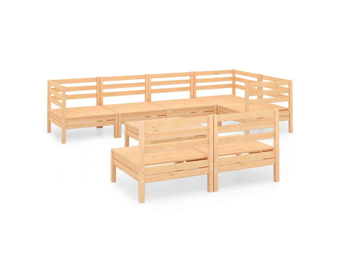 Garden Lounge Set, Garden Lounge Sets Vidaxl Marrom Madeira De Pinho (n/a)