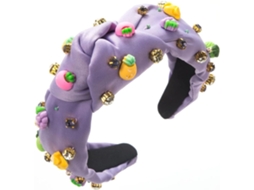 Tiara Feminina SFUSHOS com Nó, Pérolas e Strass