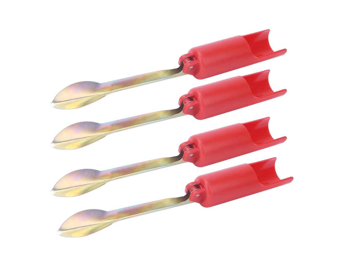 Suporte para Vara de Pesca Plegável Vermelho 32cm 4un